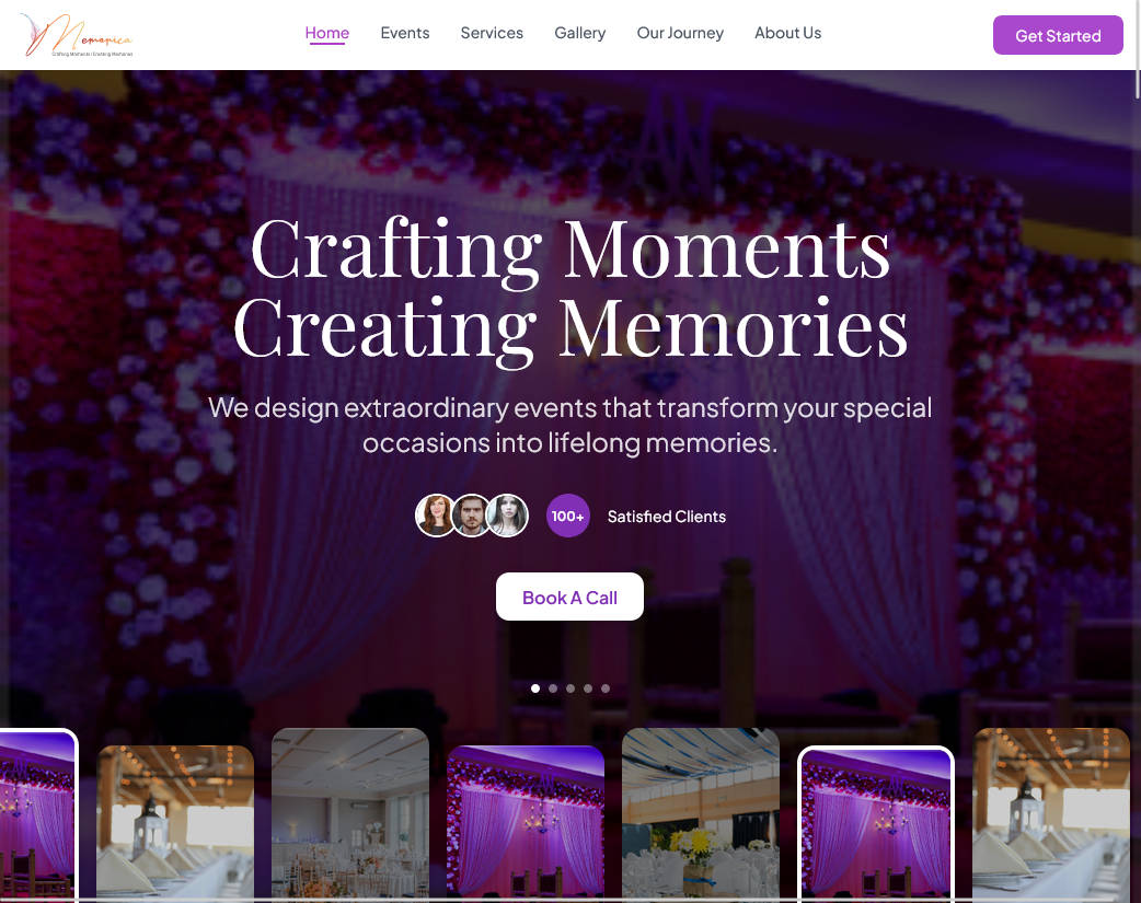 Memorica product interface